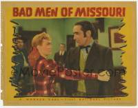 8f417 BAD MEN OF MISSOURI LC '41 close up of pretty Jane Wyman pleading with Victor Jory!