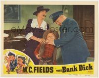 8f422 BANK DICK LC #6 R49 great c/u of zany W.C. Fields choking young boy in cowboy outfit, rare!
