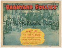 8f036 BARNYARD FOLLIES TC '40 Mary Lee, Rufe Davis country western musical!