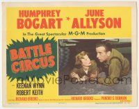 8f425 BATTLE CIRCUS LC #3 '53 Humphrey Bogart & June Allyson under truck in the Korean War!