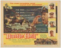 8f037 BATTLE HELL TC '57 Richard Todd in Michael Anderson's story of the H.M.S. Amethyst!