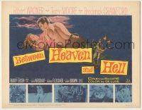 8f056 BETWEEN HEAVEN & HELL TC R61 art of barechested Robert Wagner with sexy Terry Moore!