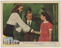 8f452 BIG CITY LC #5 '48 Butch Jenkins teases Margaret O'Brien for having 3 fathers & no mother!