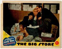 8f454 BIG STORE LC '41 wacky Harpo, Chico & Groucho Marx in shoe store with Virginia Grey!