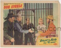 8f456 BILLY THE KID IN TEXAS LC '40 Fuzzy St. John tries to bust outlaw Bob Steele out of jail!