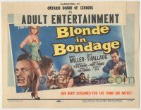 8f069 BLONDE IN BONDAGE TC '57 sexy Swedish bad girl, her body screamed for the things she hated!