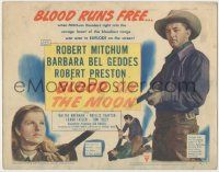 8f072 BLOOD ON THE MOON TC '49 Robert Mitchum & Barbara Bel Geddes, directed by Robert Wise!