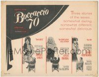 8f075 BOCCACCIO '70 TC '62 sexy Loren, Ekberg & Schneider directed by Fellini, De Sica & Visconti!