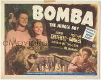 8f077 BOMBA THE JUNGLE BOY TC '49 Johnny Sheffield, Peggy Ann Garner & Oto the monkey!