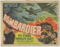 8f078 BOMBARDIER TC '43 Pat O'Brien, Randolph Scott, Anne Shirley, see bombing of Tokyo in WWII!