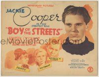 8f083 BOY OF THE STREETS TC '38 art of Jackie Cooper from Skippy, The Champ & The Devil is a Sissy!