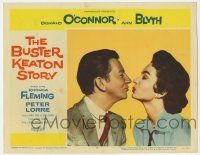 8f489 BUSTER KEATON STORY LC #3 '57 Donald O'Connor as The Great Stoneface c/u kissing Ann Blyth!