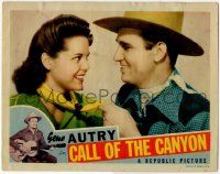 8f492 CALL OF THE CANYON LC '42 romantic close up of Gene Autry getting frisky with Ruth Terry!