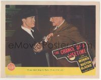 8f500 CHANCE OF A LIFETIME LC '43 Chester Morris as Boston Blackie makes Douglas Fowley drop his gun