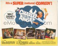 8f109 CHARLEY & THE ANGEL TC '73 Disney, Fred MacMurray, Cloris Leachman, art of Harry Morgan!