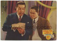8f502 CHARLIE CHAN AT THE OLYMPICS LC '37 close up of Asian detective Warner Oland & Keye Luke!