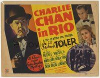 8f110 CHARLIE CHAN IN RIO TC '41 Asian detective Sidney Toler solves a mystery in Brazil!