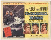 8f120 COCKLESHELL HEROES TC '56 Jose Ferrer, Trevor Howard, art of World War II canoe commandos!