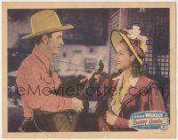 8f524 COWBOY CAVALIER LC #3 '48 singing cowboy Jimmy Wakely plays his guitar for Jan Bryant!