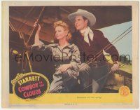 8f526 COWBOY IN THE CLOUDS LC '43 Charles Starrett & Julie Duncan romance on the airplane wing!