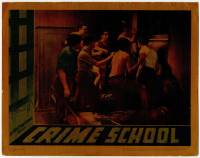 8f532 CRIME SCHOOL LC '38 great close up of Dead End Kids attacking boy in reformatory bedroom!