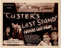 8f138 CUSTER'S LAST STAND chapter 12 TC '36 serial based on historical events leading up to battle!