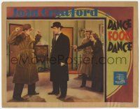8f539 DANCE FOOLS DANCE LC '31 Joan Crawford helping Clark Gable by holding man at gunpoint, rare!