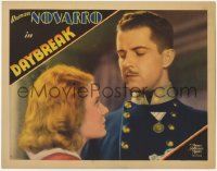 8f548 DAYBREAK LC '31 great close up of pretty Helen Chandler staring at officer Ramon Novarro!