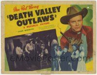 8f142 DEATH VALLEY OUTLAWS TC '41 great close image of cowboy Don 'Red' Barry with smoking gun!