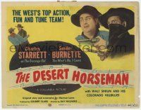 8f143 DESERT HORSEMAN TC '46 Charles Starrett as The Durango Kid with Smiley Burnette!