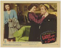 8f572 EADIE WAS A LADY LC '44 Ann Miller watches Jeff Donnell give Joe Besser a new hat!
