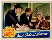 8f574 EAST SIDE OF HEAVEN LC '39 Mischa Auer & Bing Crosby stare at phone operator Joan Blondell!