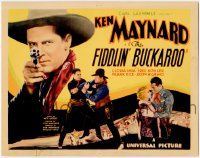 8f149 FIDDLIN' BUCKAROO TC '33 Ken Maynard is an undercover government agent who stops outlaws!