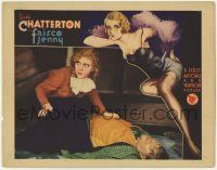 8f596 FRISCO JENNY LC '33 madam Ruth Chatterton over unconscious man, wonderful sexy border art!