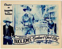 8f611 GORDON OF GHOST CITY chapter 10 LC '33 Buck Jones walking through spiderwebs bushwhacked!