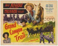 8f158 GRAND CANYON TRAIL TC '48 cowboy Roy Rogers & Trigger in Arizona, Jane Frazee, Andy Devine!