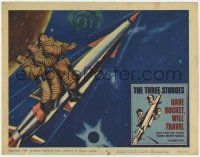 8f621 HAVE ROCKET WILL TRAVEL LC #5 '59 great special effects scene of The Three Stooges in space!