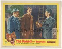 8f642 HOUND OF THE BASKERVILLES LC #3 '59 Peter Cushing as Sherlock Holmes with Christopher Lee!