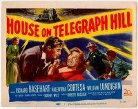 8f169 HOUSE ON TELEGRAPH HILL TC '51 William Lundigan, Valentine Cortesa, Robert Wise noir!