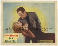 8f654 IN A LONELY PLACE LC #2 '50 best c/u of Humphrey Bogart & sexy Gloria Grahame, Nicholas Ray!