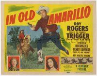 8f172 IN OLD AMARILLO TC '51 Roy Rogers & Trigger in Texas, Estelita Rodriguez, Penny Edwards!
