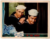 8f655 IN THE NAVY LC '41 wonderful super close up of Bud Abbott & Lou Costello in sailor suits!