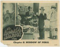 8f663 INVISIBLE MONSTER chapter 8 LC '50 Republic sci-fi serial, Richard Webb, Window of Peril!