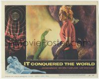 8f665 IT CONQUERED THE WORLD LC #8 '56 Roger Corman, close up of Beverly Garland & monster claw!