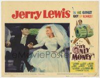8f670 IT'S ONLY MONEY LC #8 '62 close up of newlyweds Jerry Lewis & bride Joan O'Brien in limo!