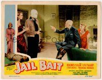 8f672 JAIL BAIT LC #8 '54 Ed Wood cult classic, bandaged man points gun at Herbert Rawlinson!