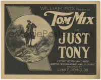 8f174 JUST TONY TC '22 story of how Tom Mix met his wonder horse, from Max Brand's novel Alcatraz!