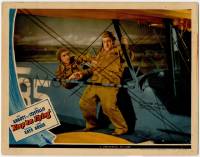 8f681 KEEP 'EM FLYING LC '41 great image of Bud Abbott steadying Lou Costello on bi-plane wing!