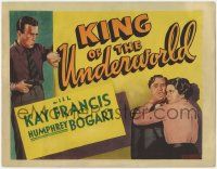 8f178 KING OF THE UNDERWORLD Other Company TC '39 different art of Humphrey Bogart & Kay Francis!
