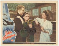 8f686 LADIES COURAGEOUS LC '44 airplane factory worker Loretta Young, Geraldine Fitzgerald, WWII